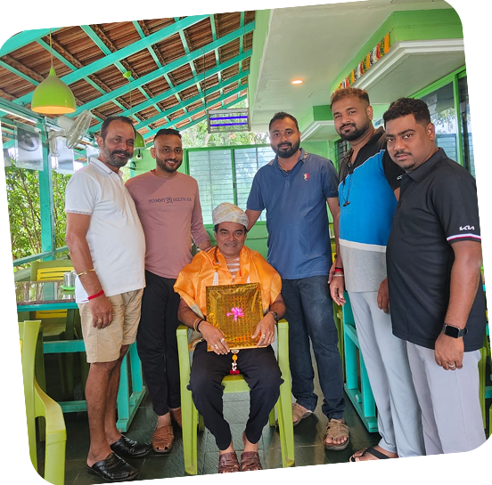 Distinguished guest at Udupi Restaurant