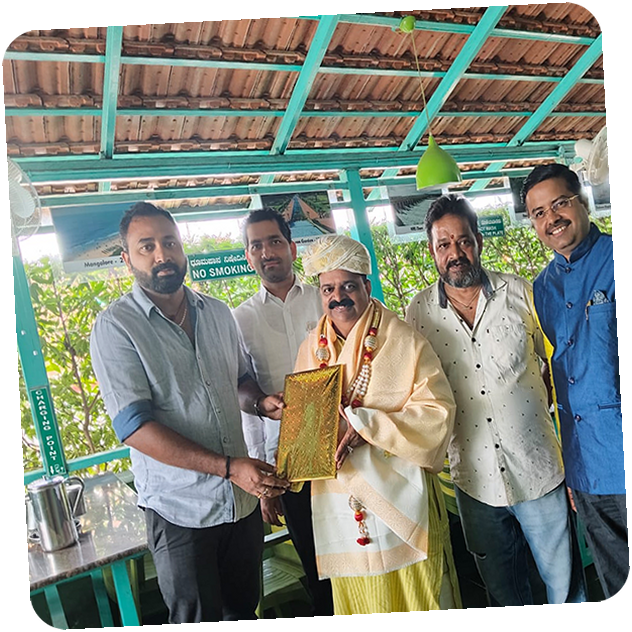 Distinguished guest at Udupi Restaurant