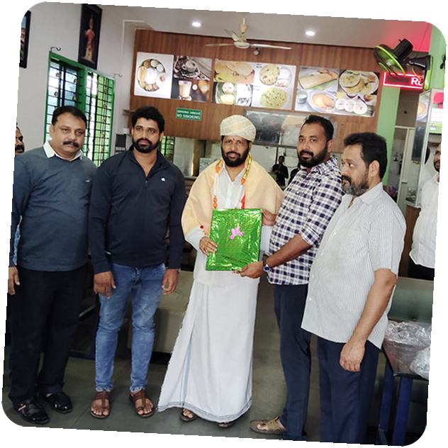 Distinguished guest at Udupi Restaurant
