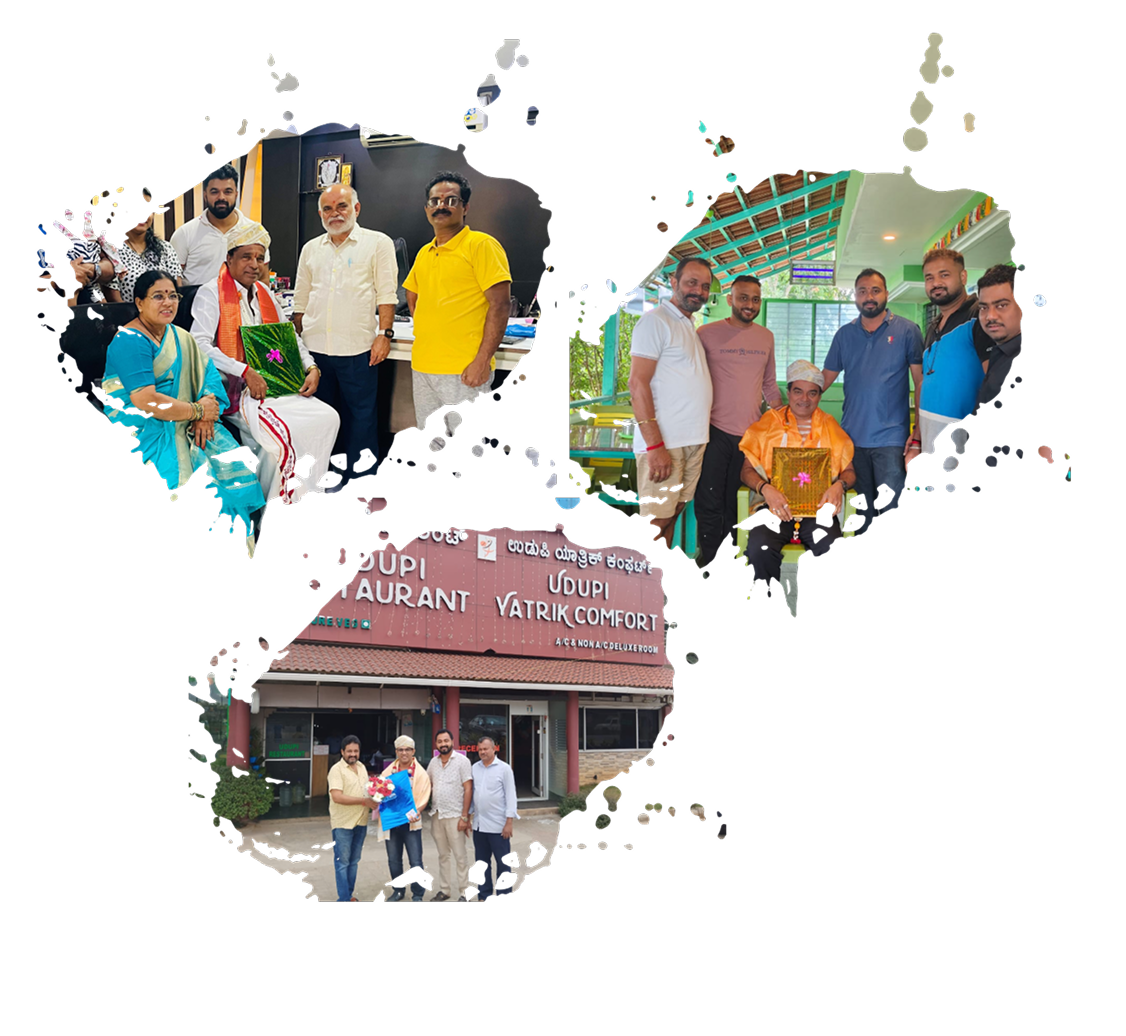 Distinguished guests at Udupi Restaurant